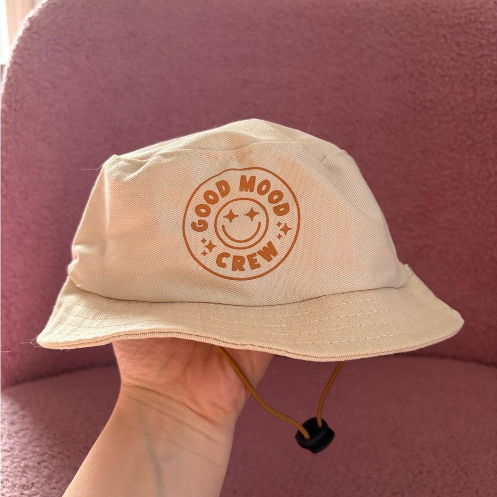 Dog Bucket Hat - Cream